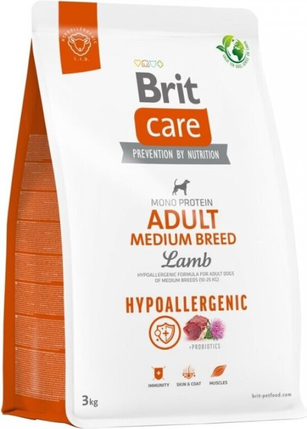 Brit Care Dog Adult Medium Breed Hypoallergenic (3 kg)