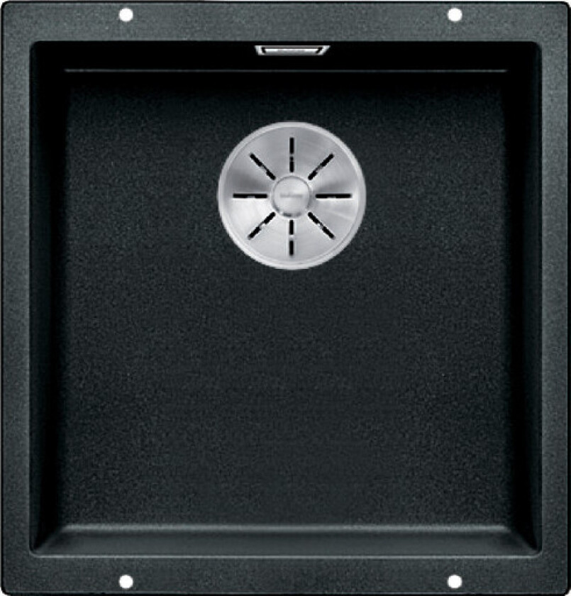 Subline 400-U kjøkkenvask, 43x46 cm, antrasitt