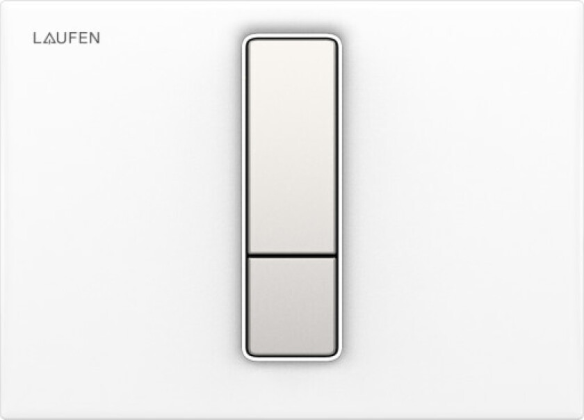 Lis AW104 betjeningsplate, hvit/matt krom