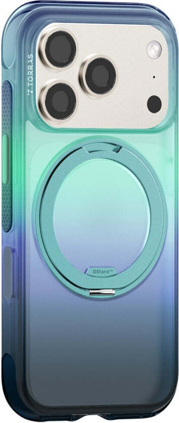 iPhone 18 Pro / 17 Pro TORRAS O3 Air Gradient Case - MagSafe Compatible - Grønn / Blue