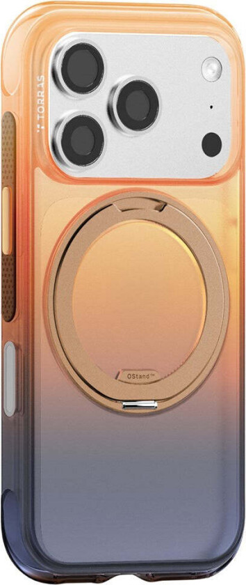 iPhone 18 Pro / 17 Pro TORRAS O3 Air Gradient Deksel - MagSafe Kompatibel - Oransje / Blå