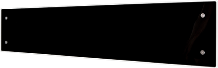 panelovn H60 L 600W, 230V, m/ herdet glass front, sort, uten termostat