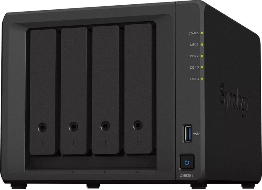 Bilde av SYNOLOGY DS925+ DiskStation NAS Ryzen V1500B 4 GB ECC SODIMM