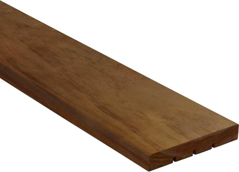 Terrassebord Clear glatt brun 22x142 mm