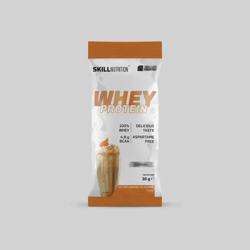 Bilde av Skill Nutrition | Whey Protein Powder | 30g porsjonspose - Salted Caramel
