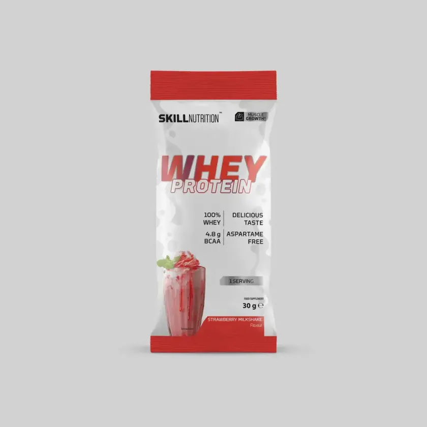 Bilde av Skill Nutrition | Whey Protein Powder | 30g porsjonspose - Strawberry Milkshake