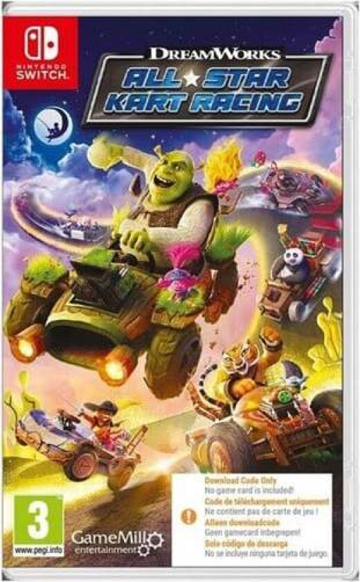 DreamWorks All-Star Kart Racing (Code in a Box) - Nintendo Switch - Racing