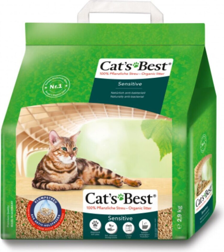 Cat´s Best Sensitive - Økonomipakke 2 x 20 L (7,2 kg)