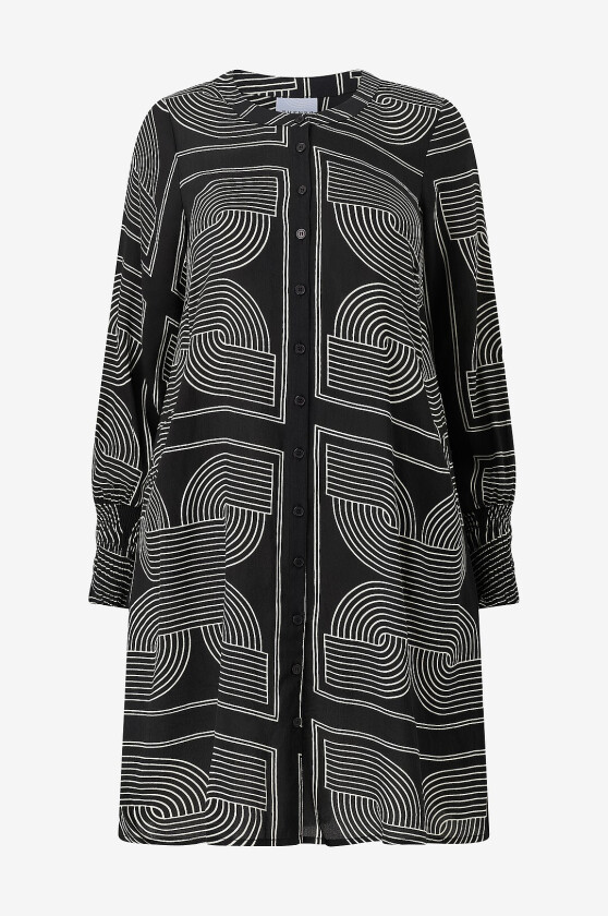 Kjole Zh-linda 1531 L/S - Svart