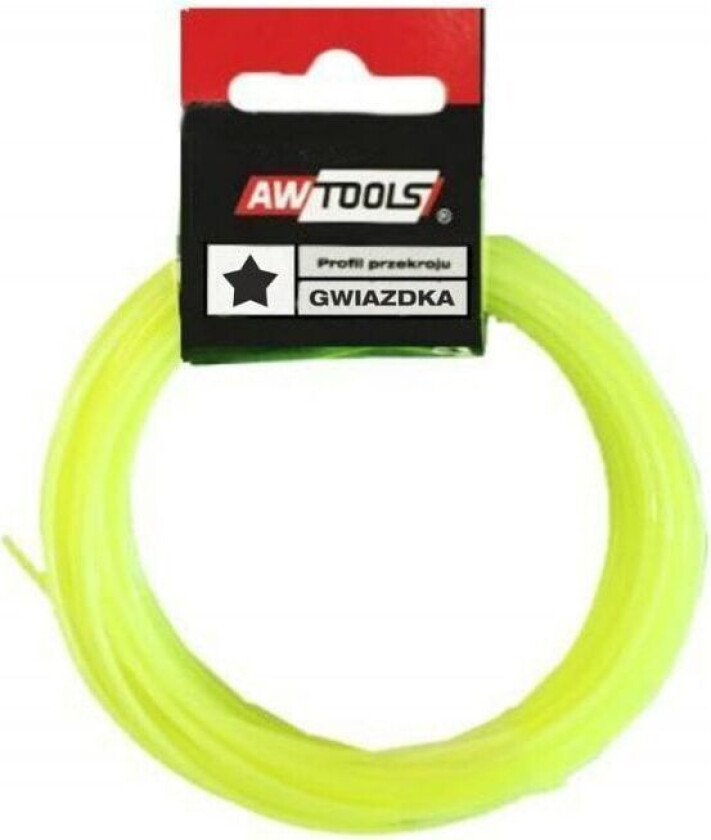 AWTools Star-skjærelinje 2,4 mm x 10 m (AW70117)