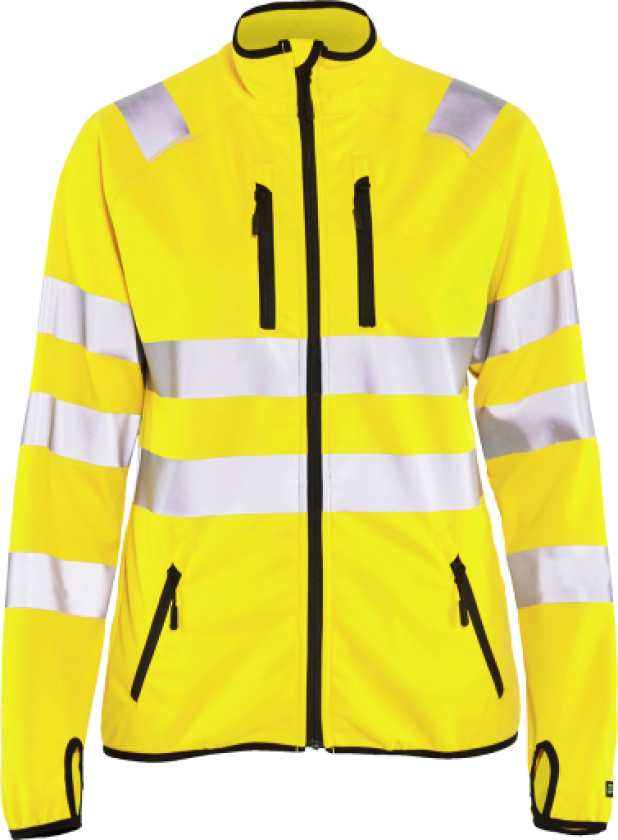 Hivis softshelljakke gul 3xl