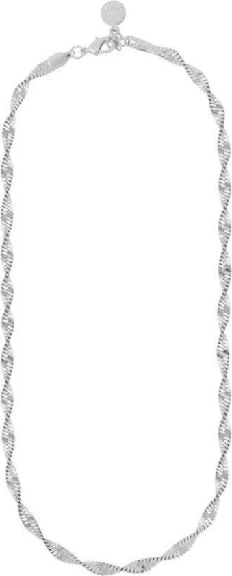 Lisbon Big Necklace Plain SIlver 45cm