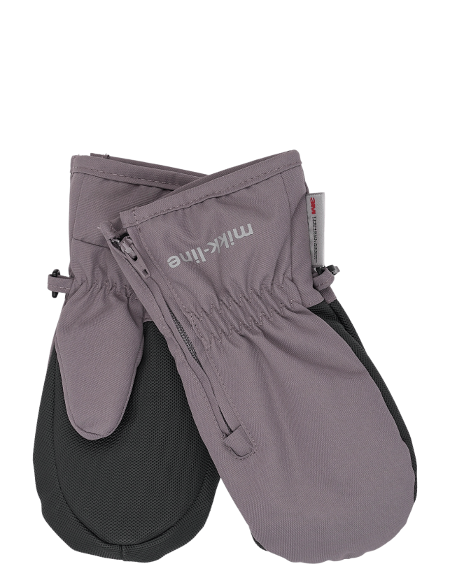 Polyester Mittens W. Zip - SHARK - 110/116