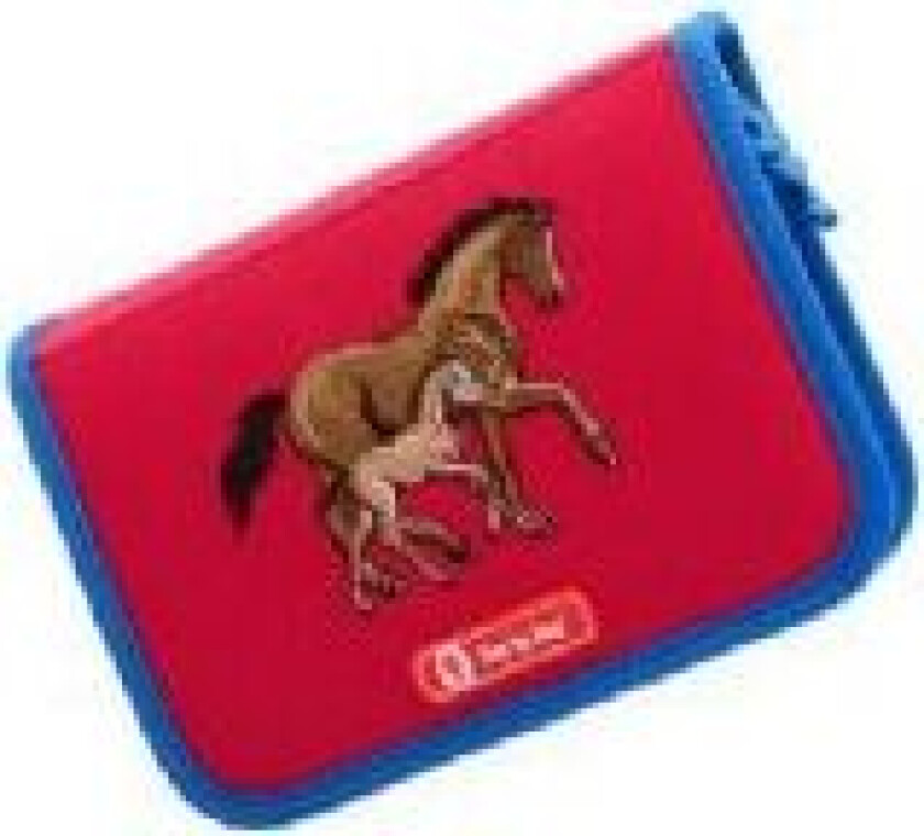 3D Horse Family pencil case with accessories pink (138635)