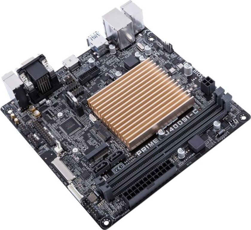 Asus PRIME J4005I-C - Hovedkort - mini-ITX - Intel Celeron J4005 - USB 3.1 Gen 1 - Gigabit LAN - innbygd grafikk - HD-lyd (8-kanalers)