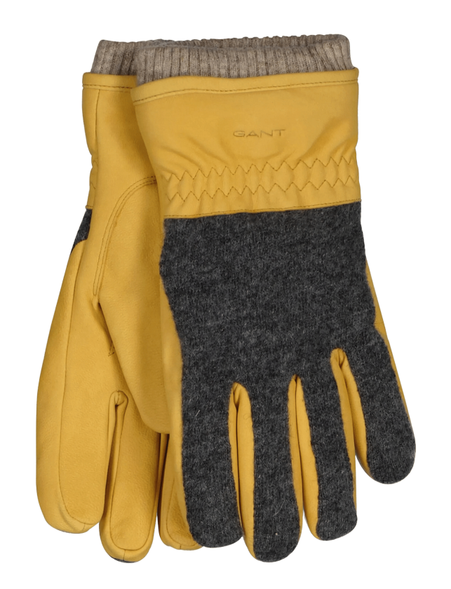 Nubuck Gloves - GOLD YELLOW - M