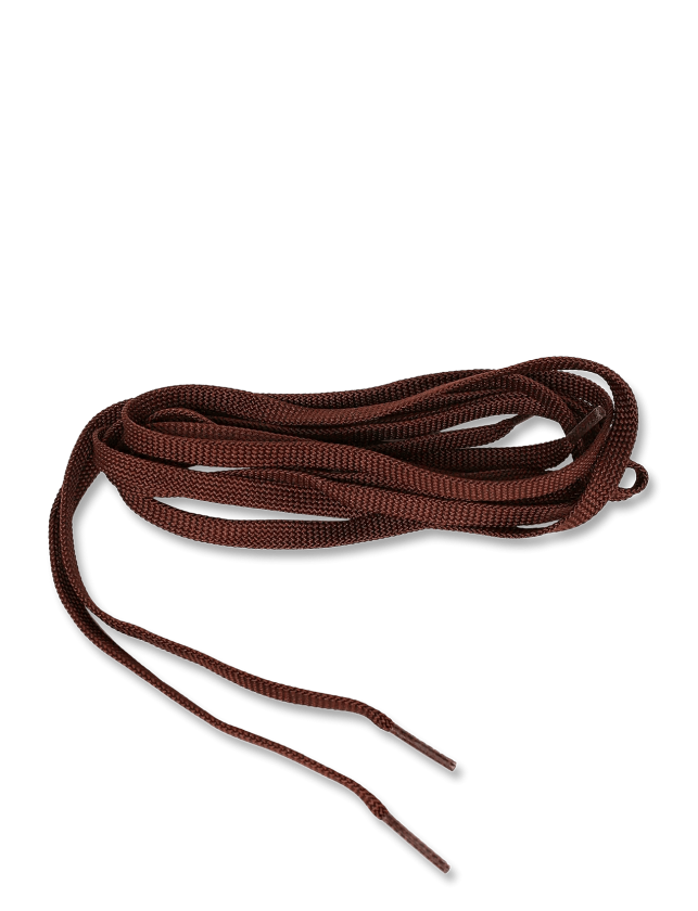 Flat Polyester Laces 52In - MEDIUM BROWN - One Size