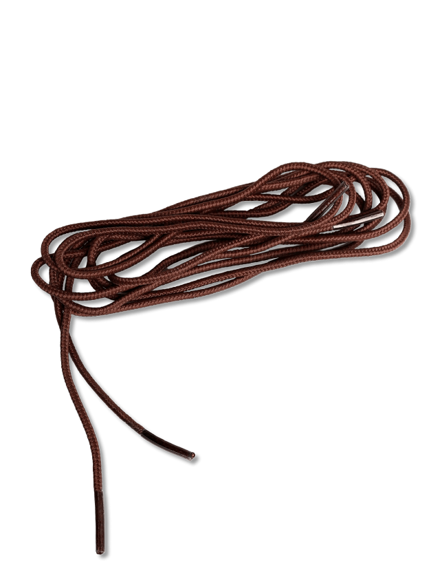 Round Nylon Laces 52In - MEDIUM BROWN - One Size