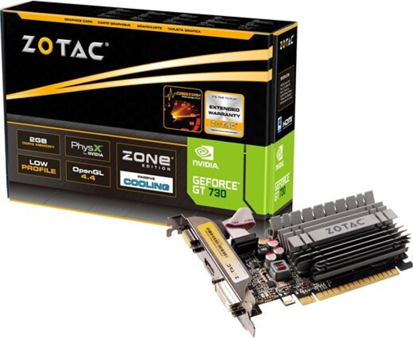 GeForce GT 730 ZONE - 2GB GDDR3 RAM - Grafikkort