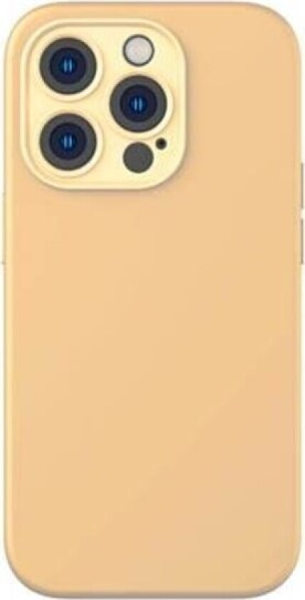 Liquid Silica Gel Case for iPhone 14 Pro Max (Sunglow)+ tempered glass + cleaning kit