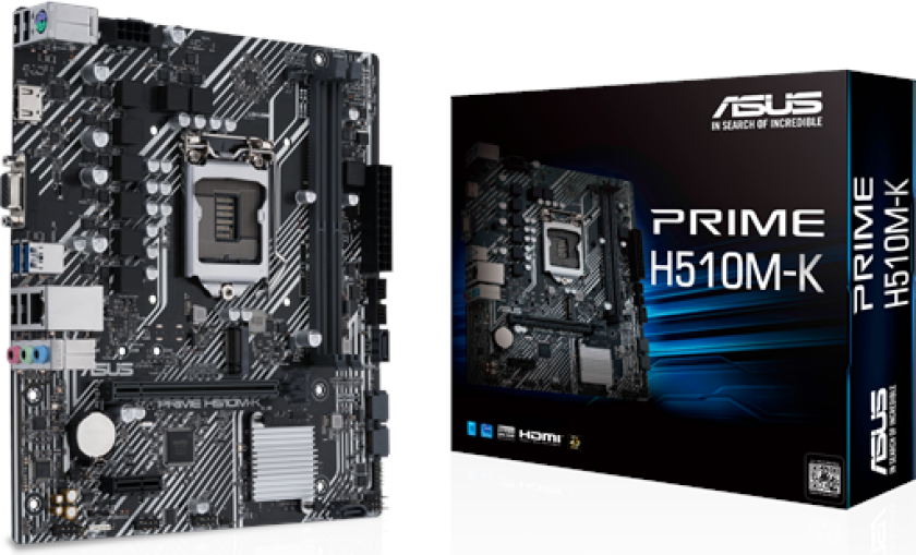 PRIME H510M-K Hovedkort - Intel H510 - Intel LGA1200 socket - DDR4 RAM - Micro-ATX