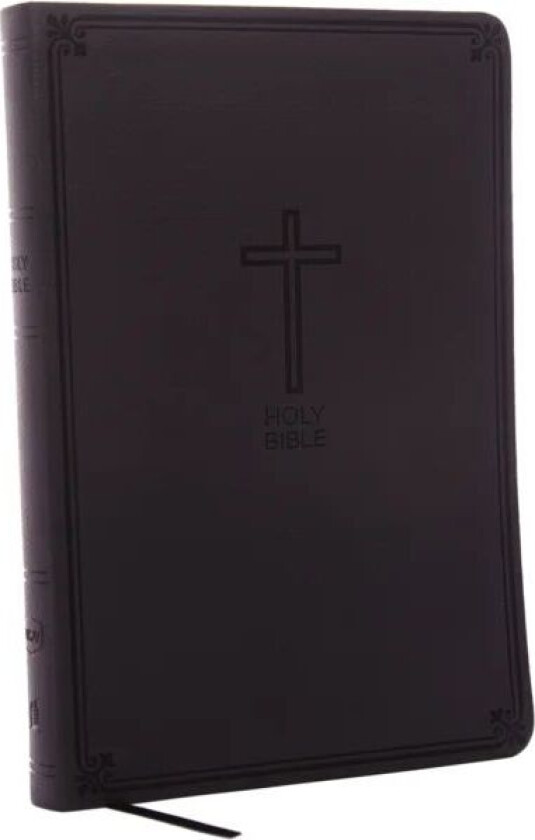 NKJV, Value Thinline Bible, Large Print, Charcoal Leathersoft, Red Letter, Comfort Print av Thomas Nelson