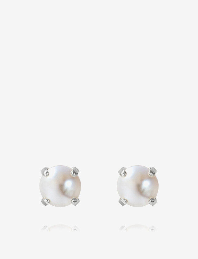 Bilde av Classic Stud øredobber pearl rhodium
