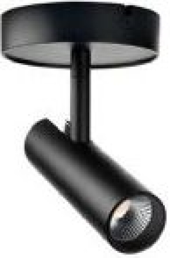 Tube Micro S takspot 7W 2700 kelvin dimbar RA98 - Svart