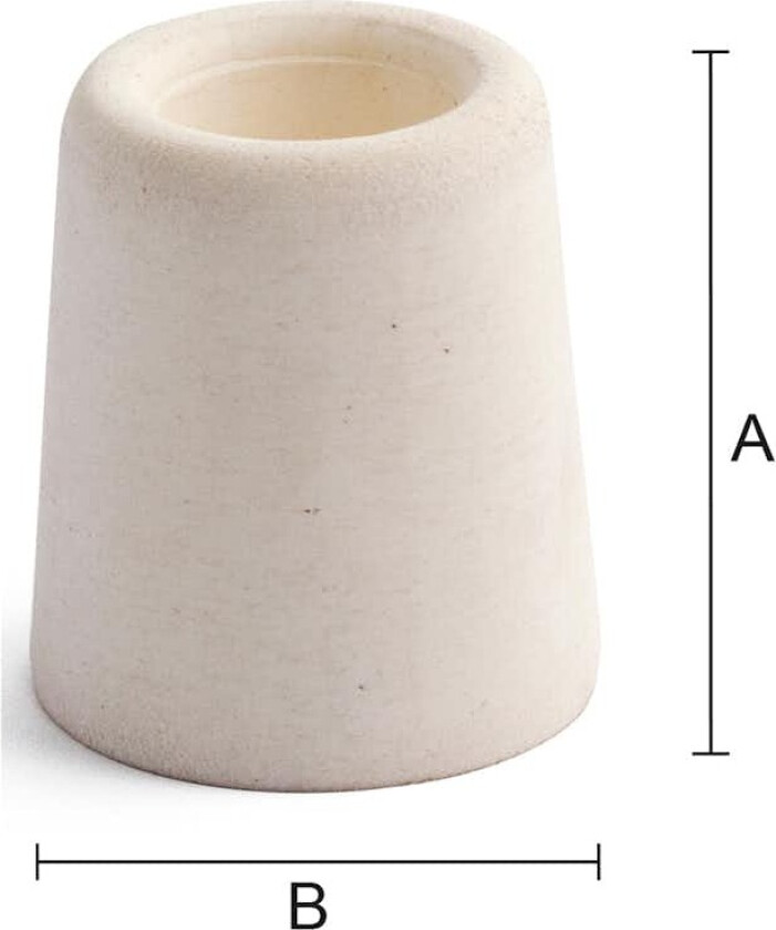 Bilde av Dørstopper 26 ø37x65mm hvit sb gummi