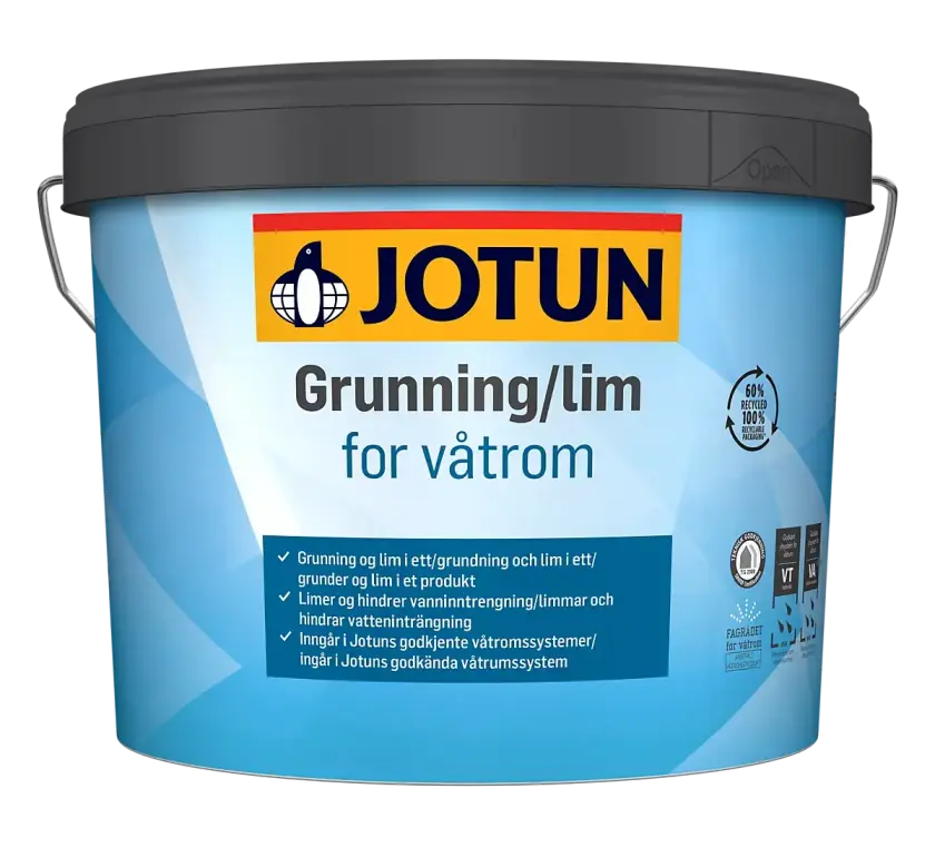 Grunning/lim for våtrom 3L
