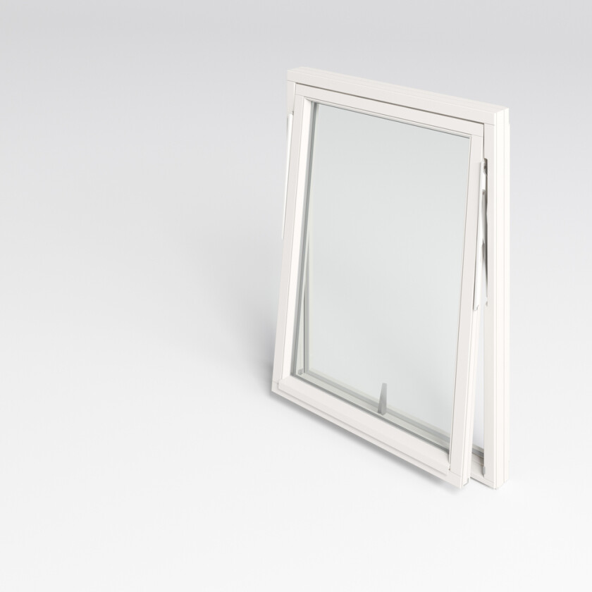 Natre toppsving 2-lags glass (U 1,2) vindu toppsving er et 2-lags horisontalt glidehengslet trevindu konstruert for Norske forhold. U-verdi 1,3*