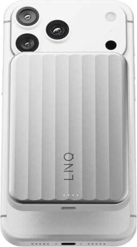 Magnetic Wireless QI2.2 Power Bank 25W - Silver - 5000 mAh