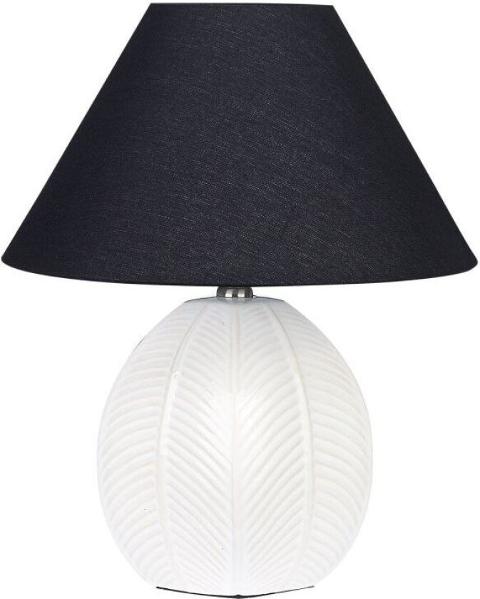 Bordlampe Beige Keramikk Stoffskjerm Stemningsfull belysning Nattlampe Tilbehør Soverom Stue