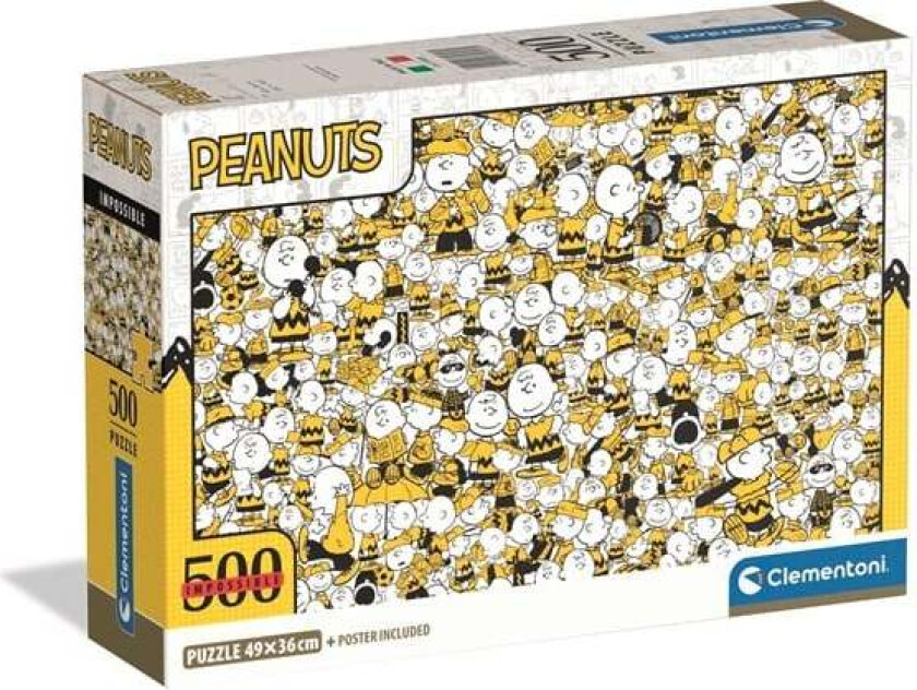 Puzzle Impossible Peanuts - Compact Box 500 pieces 2D Puslespill
