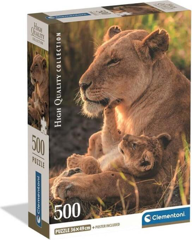 Puzzle HQC Feline Love 2026 - Compact 500 pieces 2D Puslespill
