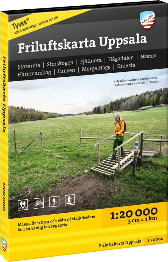 Friluftskarta Uppsala 1:20 000 OneSize, NoColour