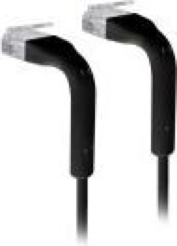 Ubiquiti UniFi - Koblingskabel - RJ-45 (hann) til RJ-45 (hann) - 10 cm - 3 mm - CAT 6 - med støvel - svart