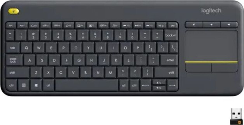 K400 Plus Trådløst tastatur med Touchpad