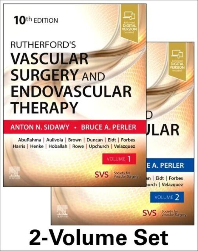 Bilde av Rutherford&#039;s Vascular Surgery and Endovascular Therapy, 2-Volume Set av Anton N MD MPH (Professor of Surgery The George Washington University Hos