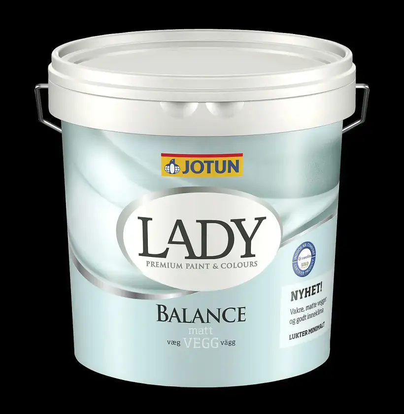 Lady balance Interiørmaling hvit base 2.7l