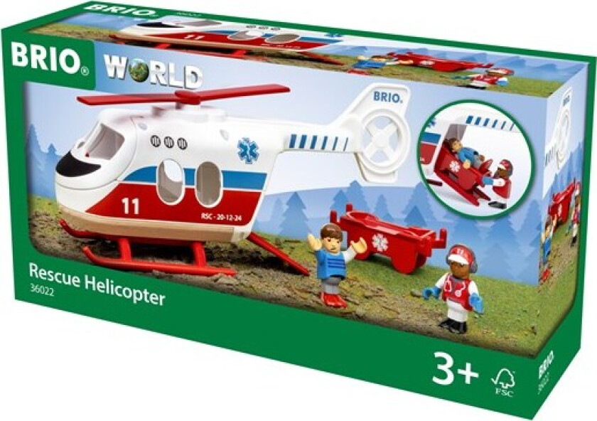 World Redningshelikopter Med Figurer 36022
