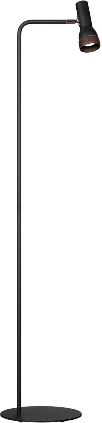 Talk Svart struktur med brunt skinn