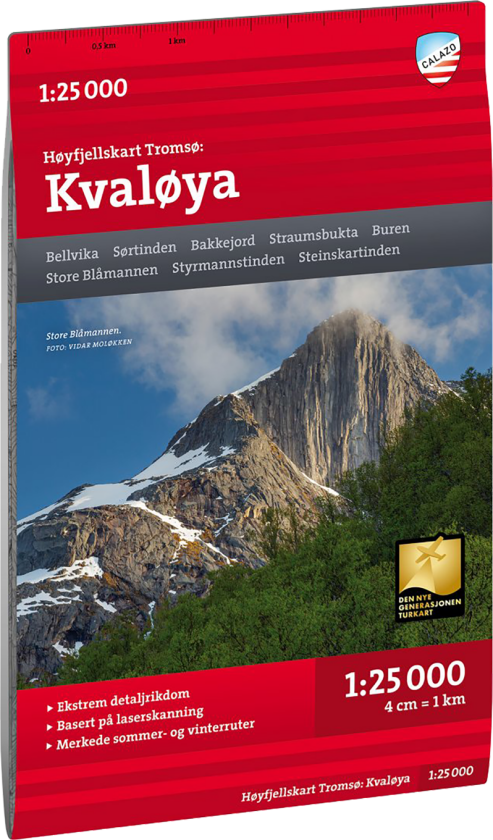 Høyfjellskart Tromsø: Kvaløya