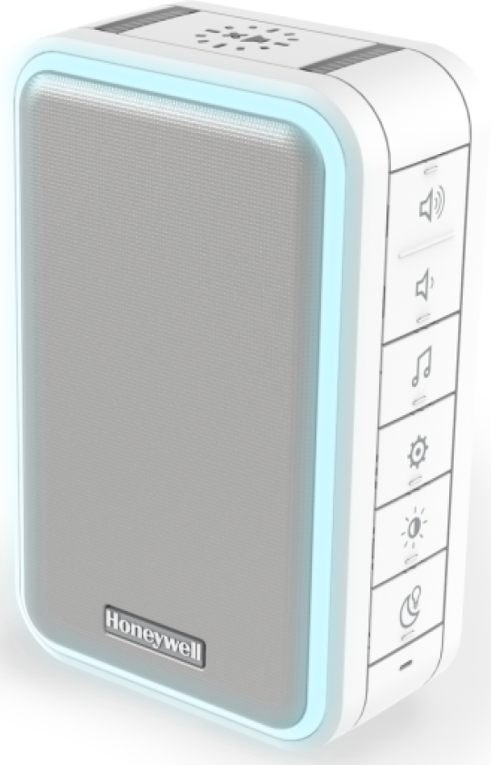 6 stk Ringeklokke 6 toner Halo 84dB hvit DW315