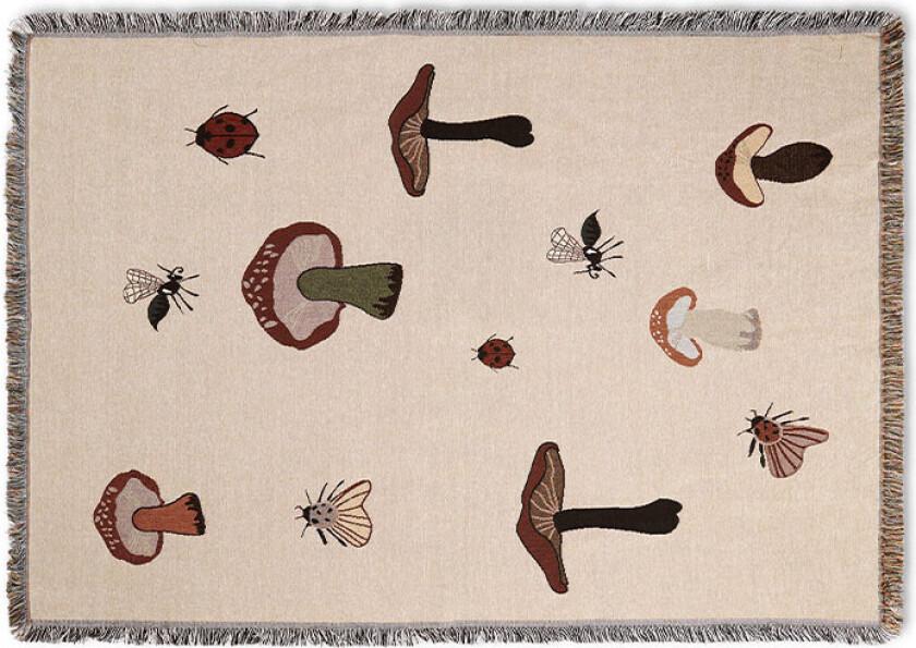 Bilde av Forest tapestry pledd 120 x 170 cm Sand