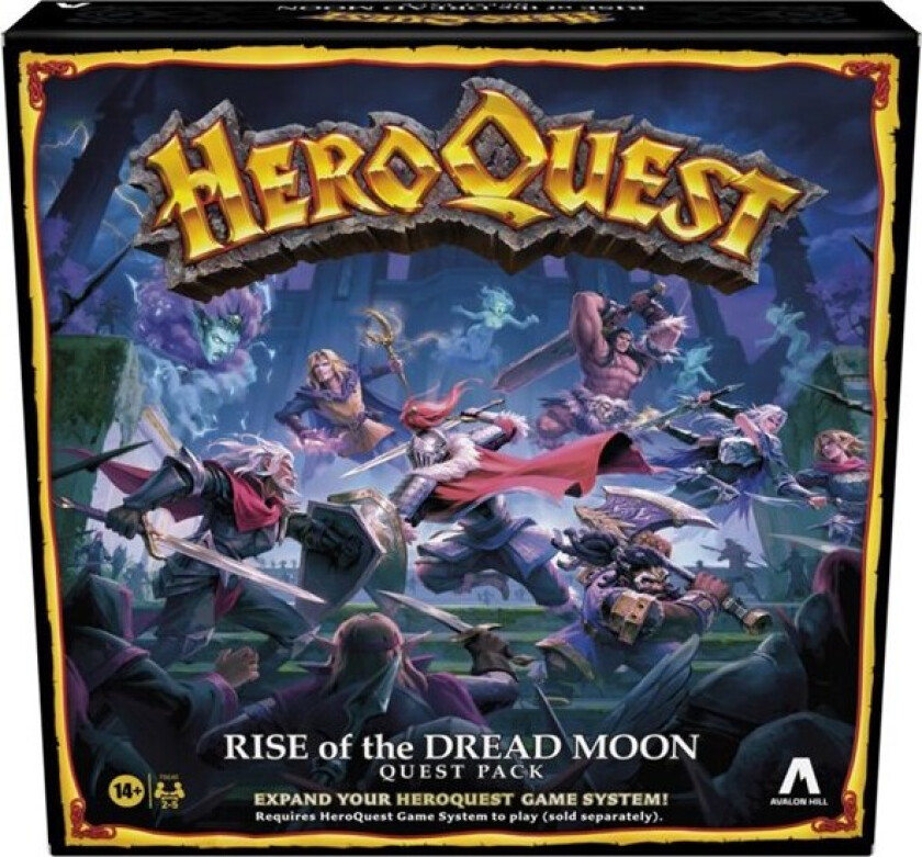 Spill Heroquest espansion Rise Dread Moon Eng