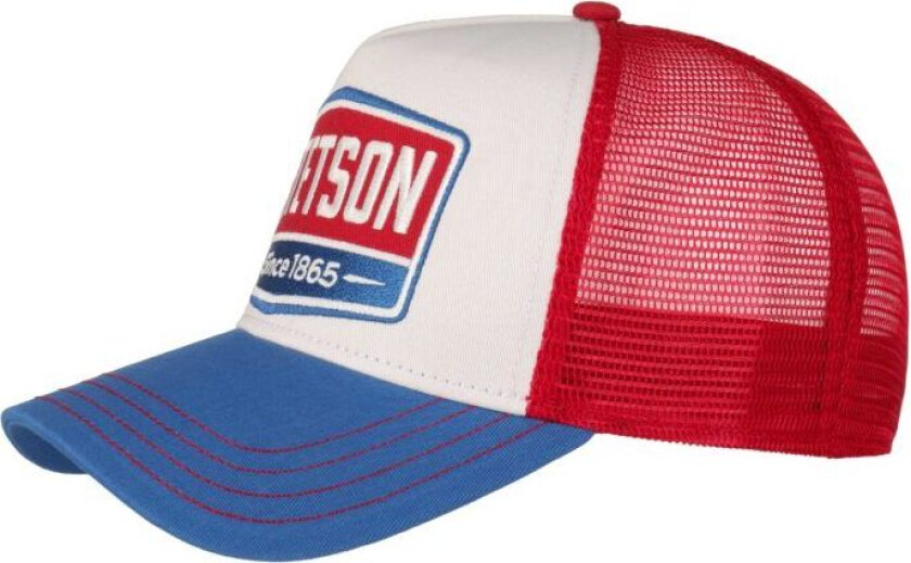 Trucker Cap Gasoline OneSize, White/Red/Blue