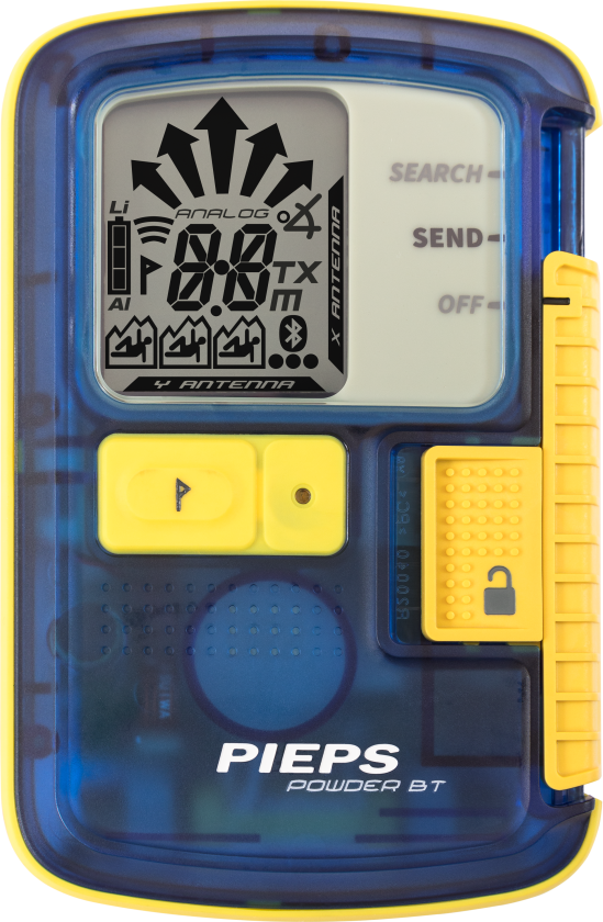 Bilde av PIEPS Powder BT OneSize, Translucent Blue/Yellow