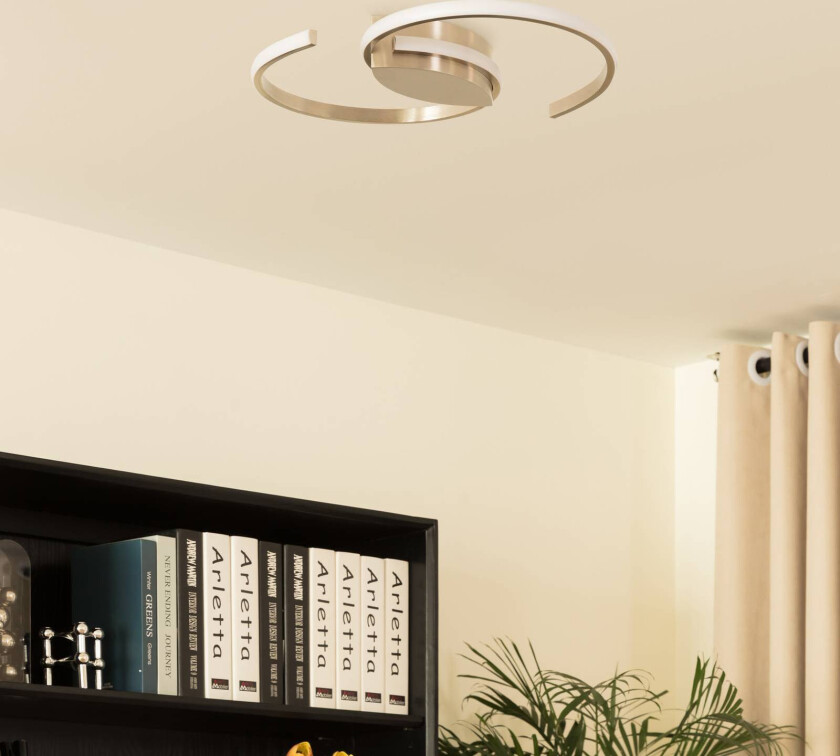 Chukira LED-taklampe 21W stepdim i nikkel