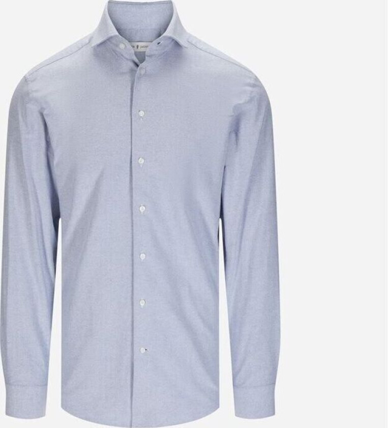 Brushed Oxford Regular Shirt - Ligth Blue Blå